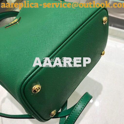 Replica Prada Double Medium Saffiano Leather Bag 1ba212 Green 8