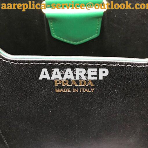 Replica Prada Double Medium Saffiano Leather Bag 1ba212 Green 9