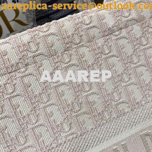 Replica Dior Book Tote bag in Rose Des Vents Oblique Embroidery 4