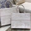 Replica Dior Book Tote bag in Rose Des Vents Oblique Embroidery 16