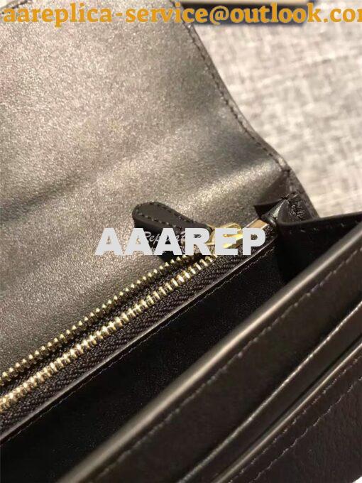 Replica Burberry Textured black Leather Continental Wallet 40259731 8