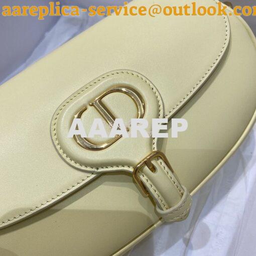 Replica Dior Bobby East-West Bag Pale Yellow Box Calfskin M9327 3