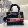 Replica Dior Medium Lady D-Lite Bag Gray Mizza Embroidery M0565 11