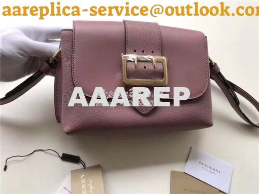 Replica  Burberry The Buckle Crossbody Bag in Dusty Pink Leather 40494