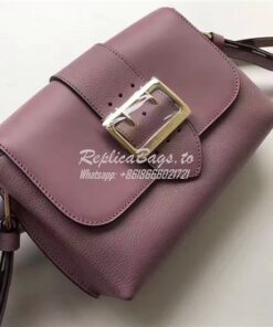 Replica  Burberry The Buckle Crossbody Bag in Dusty Pink Leather 40494 2