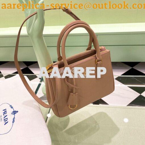 Replica Prada Galleria Saffiano leather small bag 1BA896 Powder Pink 2