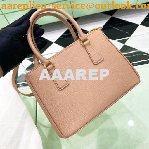 Replica Prada Galleria Saffiano leather small bag 1BA896 Powder Pink 3