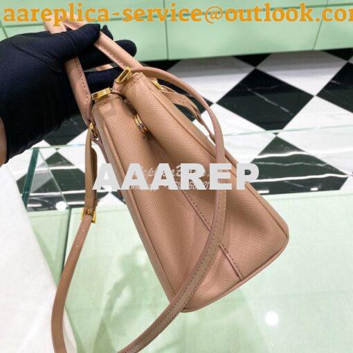 Replica Prada Galleria Saffiano leather small bag 1BA896 Powder Pink 4