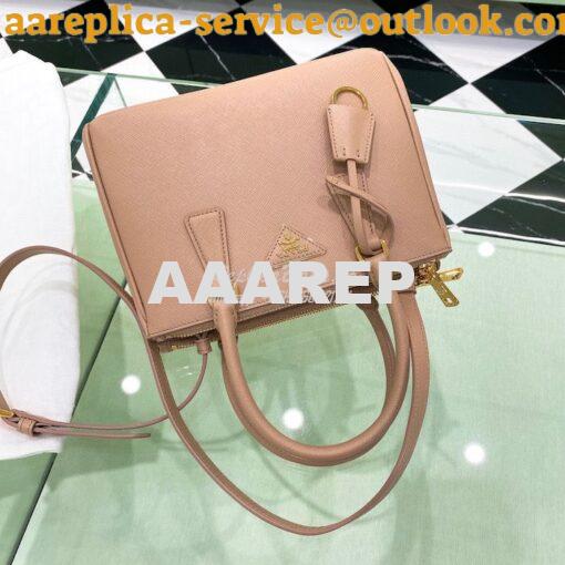 Replica Prada Galleria Saffiano leather small bag 1BA896 Powder Pink 5