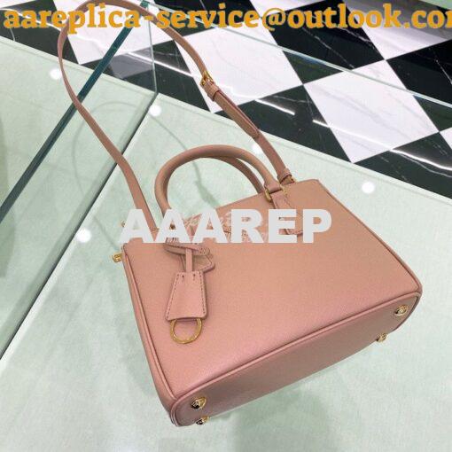 Replica Prada Galleria Saffiano leather small bag 1BA896 Powder Pink 6