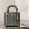 Replica Dior Quilted White Patent Leather Mini Lady Dior Bag 9