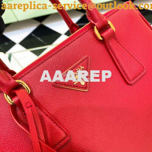 Replica Prada Galleria Saffiano leather small bag 1BA896 Fiery Red 5