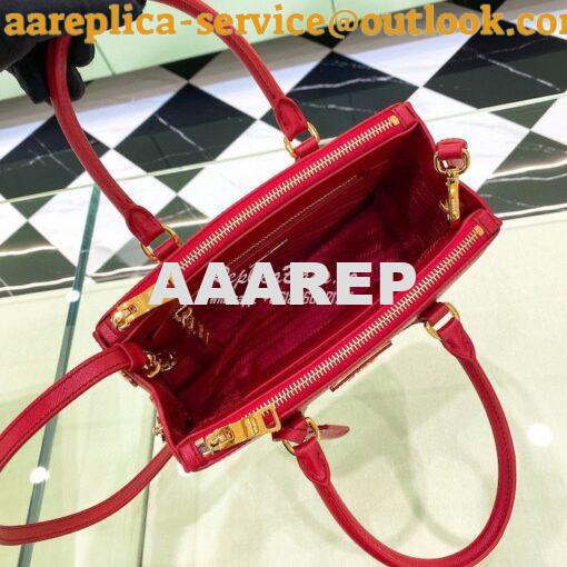 Replica Prada Galleria Saffiano leather small bag 1BA896 Fiery Red 8