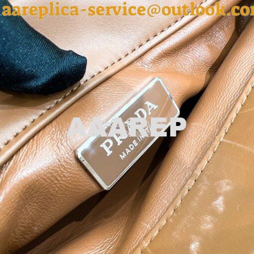 Replica Prada Small Leather Bag 1BA368 Brown 10