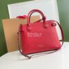 Replica Burberry The Small Banner in Leather and House Check Wine 16