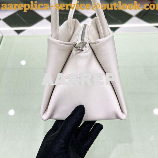 Replica Prada Small Leather Bag 1BA368 White 4