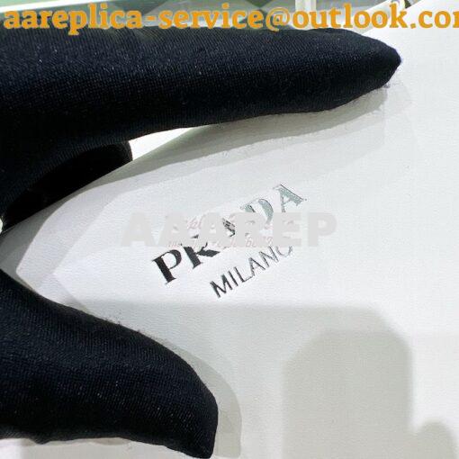 Replica Prada Small Leather Bag 1BA368 White 6