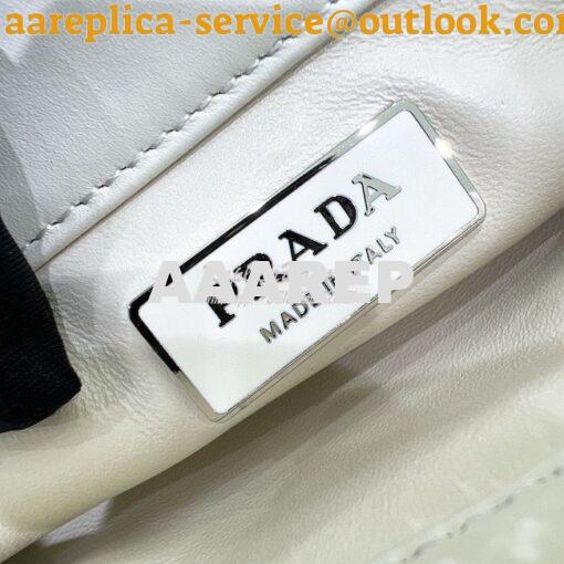 Replica Prada Small Leather Bag 1BA368 White 9