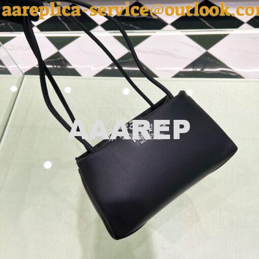 Replica Prada Small Leather Bag 1BA368 Black 3