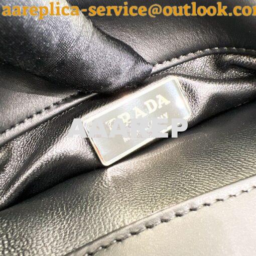 Replica Prada Small Leather Bag 1BA368 Black 10