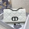 Replica Dior Large Caro Bag Black Quilted Macrocannage Calfskin with R 10