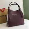 Replica Burberry The Small Banner in Leather and House Check Pale Orch 16