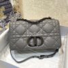 Replica Dior Large Caro Bag Latte Quilted Macrocannage Calfskin with R 10
