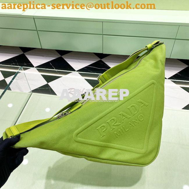 Replica Canvas Prada Triangle Bag 2VY007 Fern Green Replica Canvas Prada Triangle Bag 2VY007 Fern Green