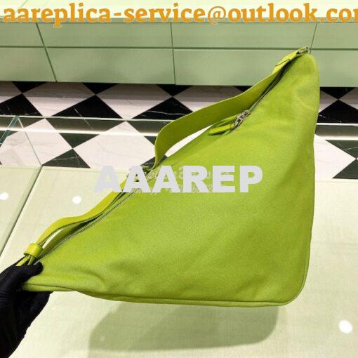 Replica Canvas Prada Triangle Bag 2VY007 Fern Green 6