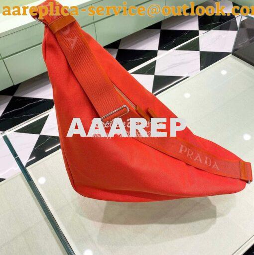 Replica Canvas Prada Triangle Bag 2VY007 Orange 5