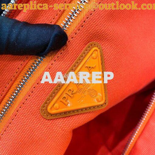 Replica Canvas Prada Triangle Bag 2VY007 Orange 9