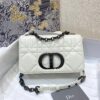 Replica Dior Small Caro Bag Black Quilted Macrocannage Calfskin with R 10