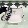 Replica Prada Leather Mini Shoulder Bag 1BH191 Clay Gray 11