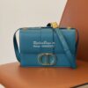 Replica Dior 30 Montaigne Bag with Tonal Enamel CD M9203U Steel Blue