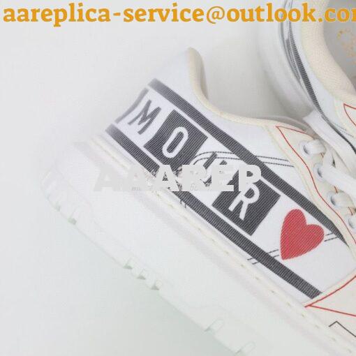 Replica Dior Addict Sneaker D'Amour Technical Fabric KCK308T 6