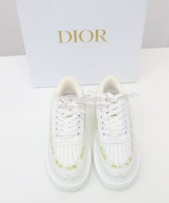 Replica Dior Addict Sneaker Green Toile de Jouy Technical Fabric KCK30 2