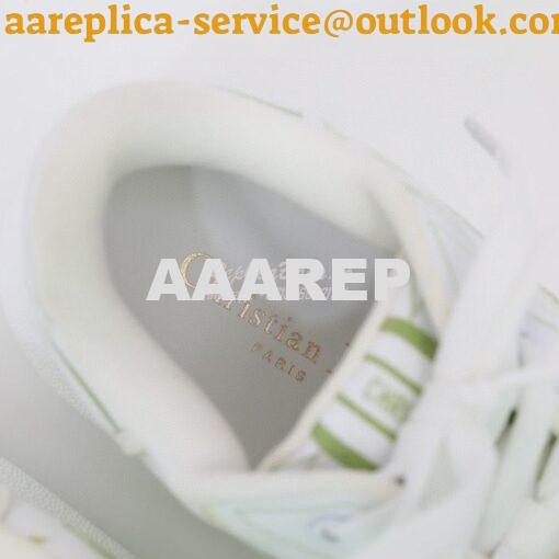 Replica Dior Addict Sneaker Green Toile de Jouy Technical Fabric KCK30 8
