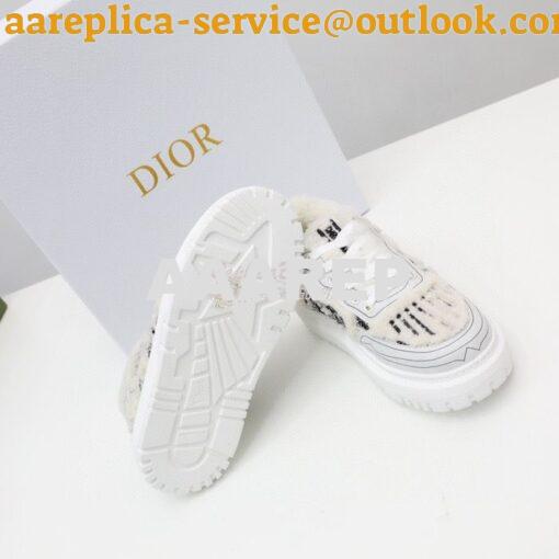 Replica Dior Addict Sneaker Black Toile de Jouy Embroidered Natural Sh 11