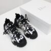 Replica Dior D-Connect Sneaker Deep Blue Toile de Jouy Technical Fabri 11