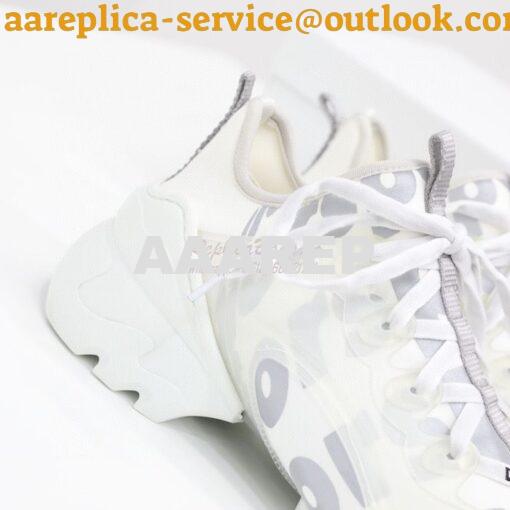 Replica Dior D-Connect Sneaker White Spatial Printed Reflective Techni 7