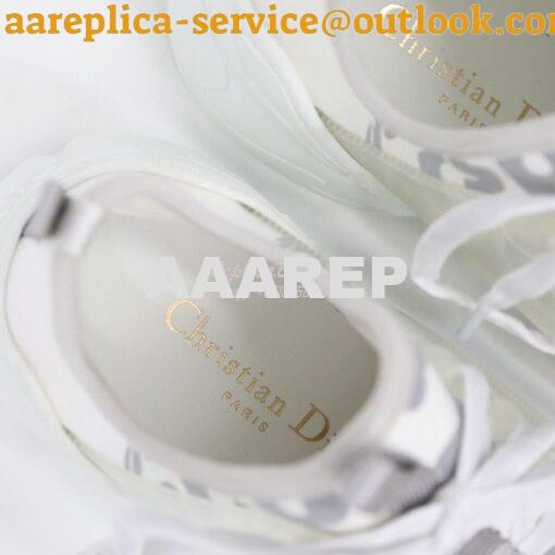 Replica Dior D-Connect Sneaker White Spatial Printed Reflective Techni 8