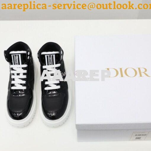 Replica Dior D-Player Sneaker Black Quilted Nylon KCK315N 3