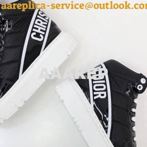 Replica Dior D-Player Sneaker Black Quilted Nylon KCK315N 6