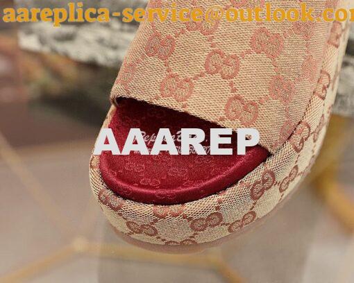 Replica Gucci Women's Original GG Slide Sandal 573018 Beige 4