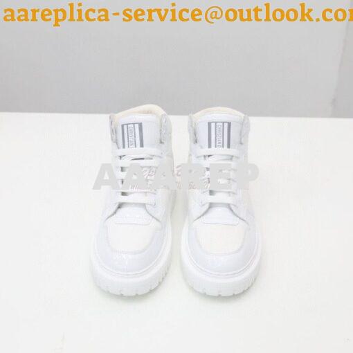 Replica Dior D-Player Sneaker White Quilted Nylon KCK315N 5