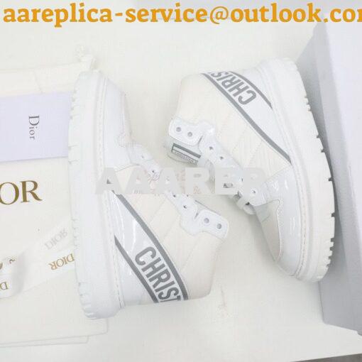 Replica Dior D-Player Sneaker White Quilted Nylon KCK315N 6