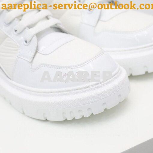 Replica Dior D-Player Sneaker White Quilted Nylon KCK315N 9