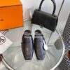 Replica Hermes Groupie Mule H231054Z in H canvas and calfskin 24