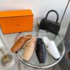 Replica Hermes Groupie Mule H231054Z in H canvas and calfskin 23