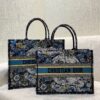 Replica Dior Medium Lady D-Lite Bag Blue Toile de Jouy Embroidery M056 10
